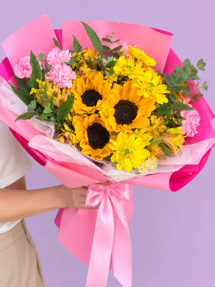 Ramo armonía con girasoles